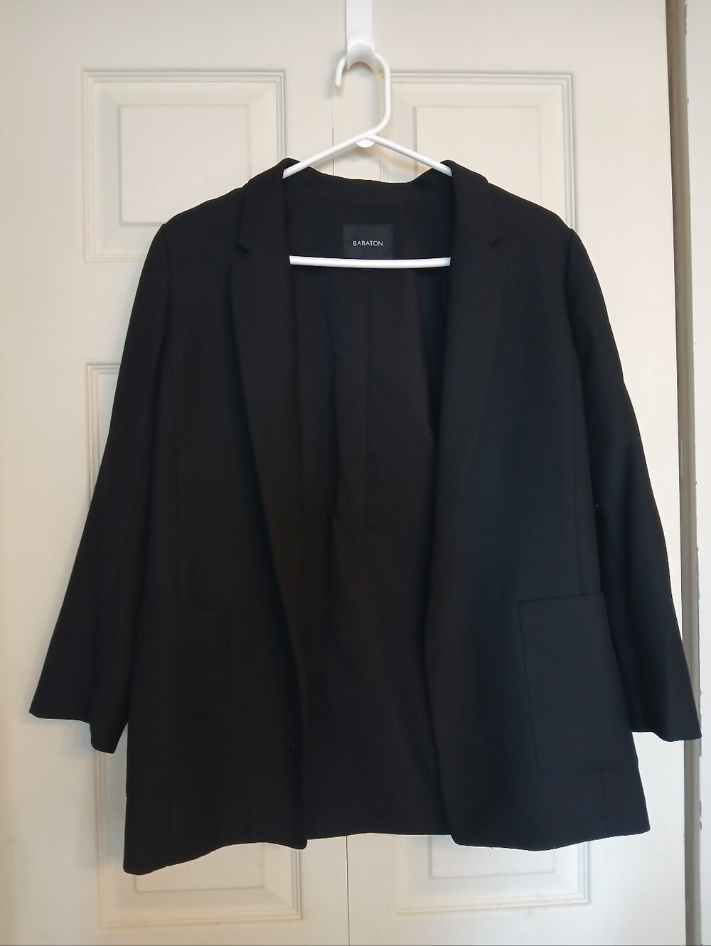 Babaton Black Open-Front Blazer Jacket Size 4